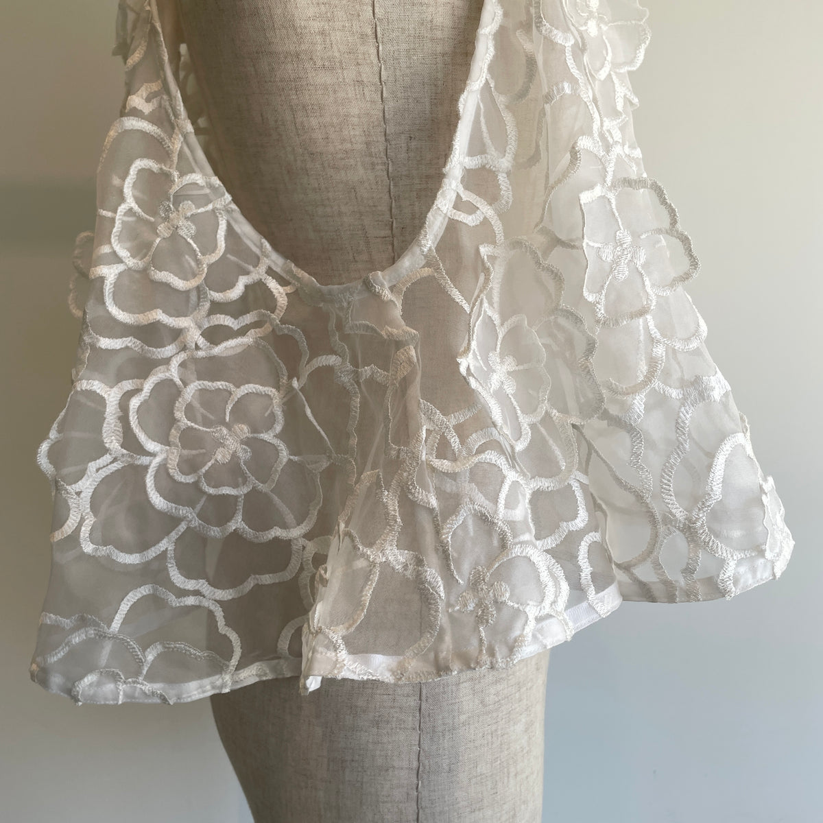TOURNON.//FLOWER ORGANDYCIRCULAR ブラウスTR26ABL028