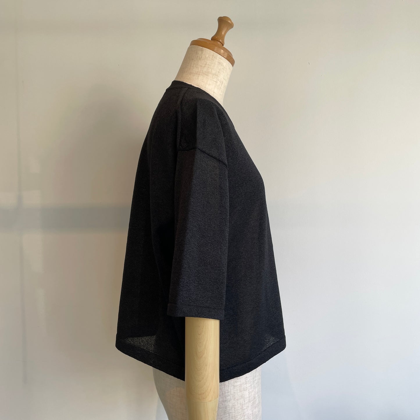 yuni //12G和紙/pehalf sleeves knit Tシャツ　1701KN006261