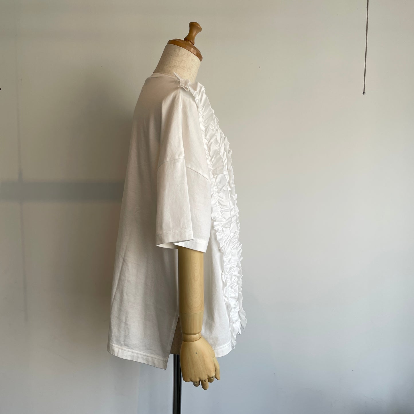 universaltissu//クラシック天竺 フリルTシャツ　US251CT023