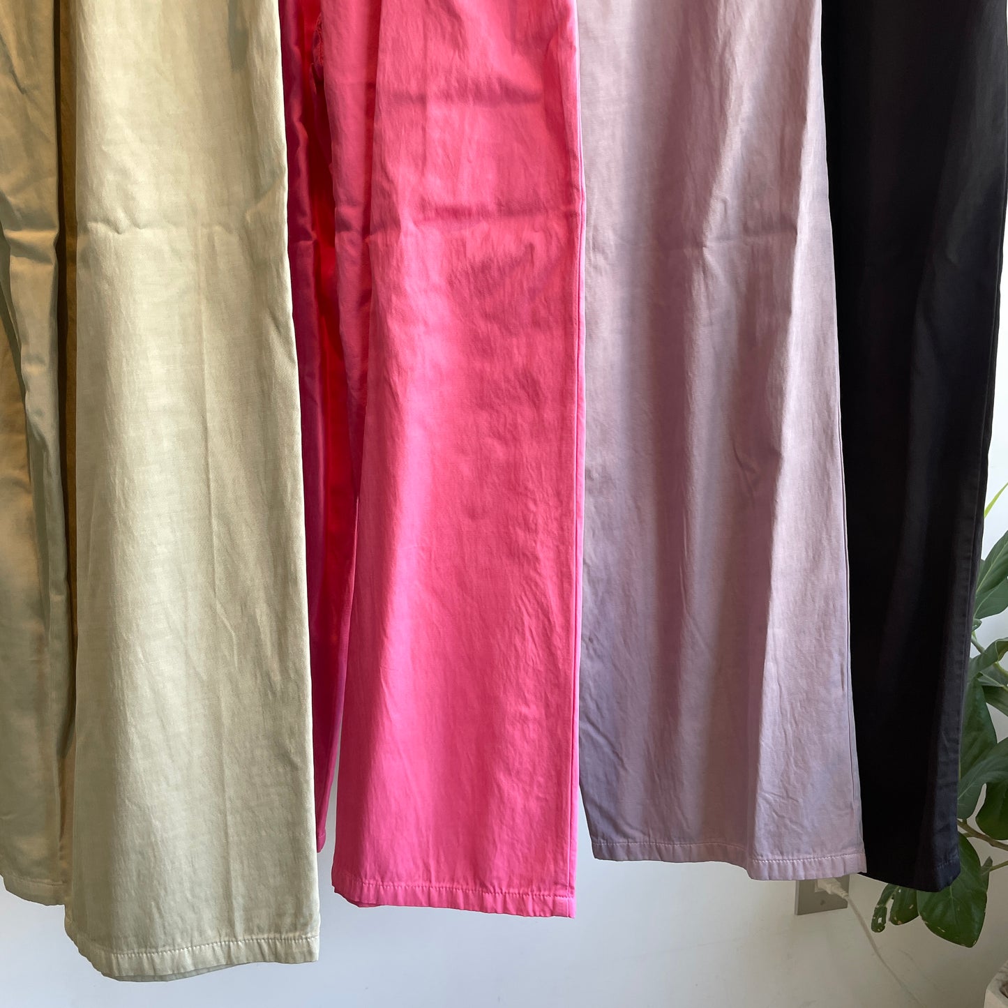 yuni //レーヨン/キュプラ twill product dye drawstrings パンツ　1701PT005252
