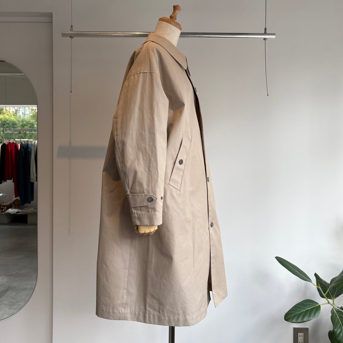 handsofcreation//2/60シャンブレーギャバ撥水ステンコート　2610001