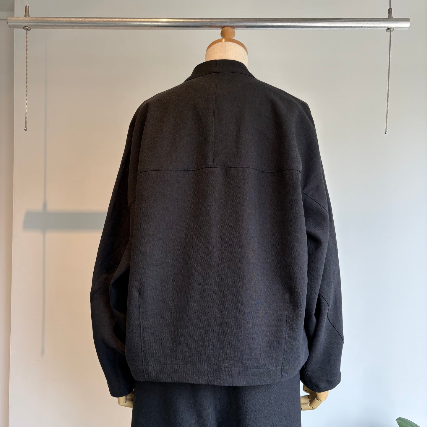 yuni//Linen/Polyester double cocoon short ジャケット　1701JK003261