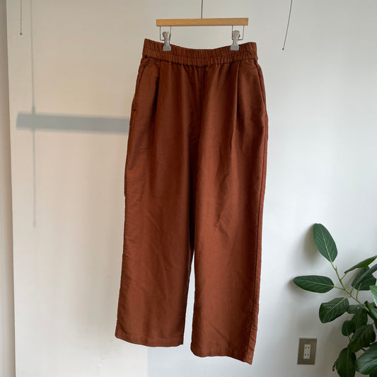 handsofcreation// オーガニックリクライドクロスプレミアムスエードイージーパンツ　01550336