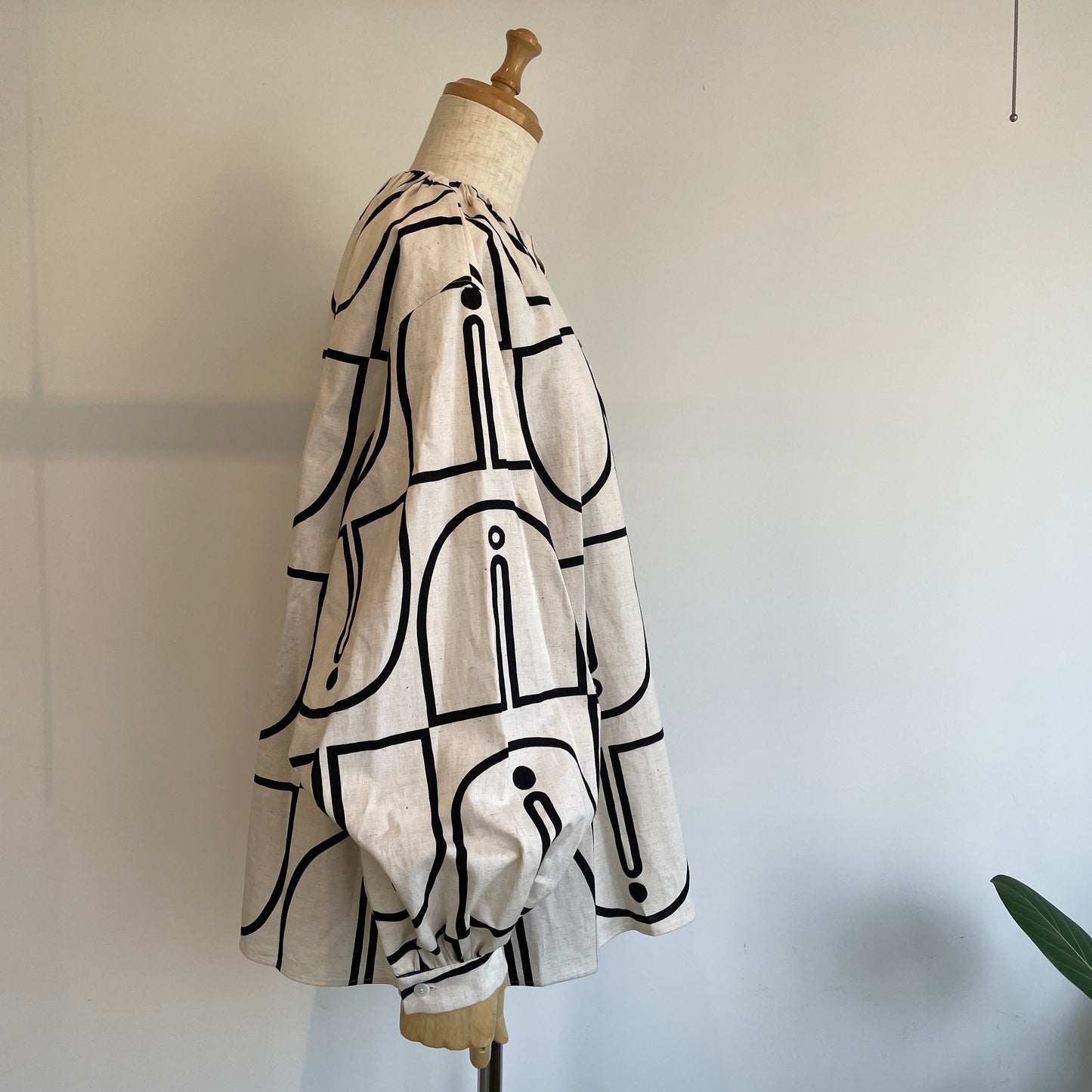 HAVERSACK //ウッドブロックプリントプルオーバーシャツ　622602