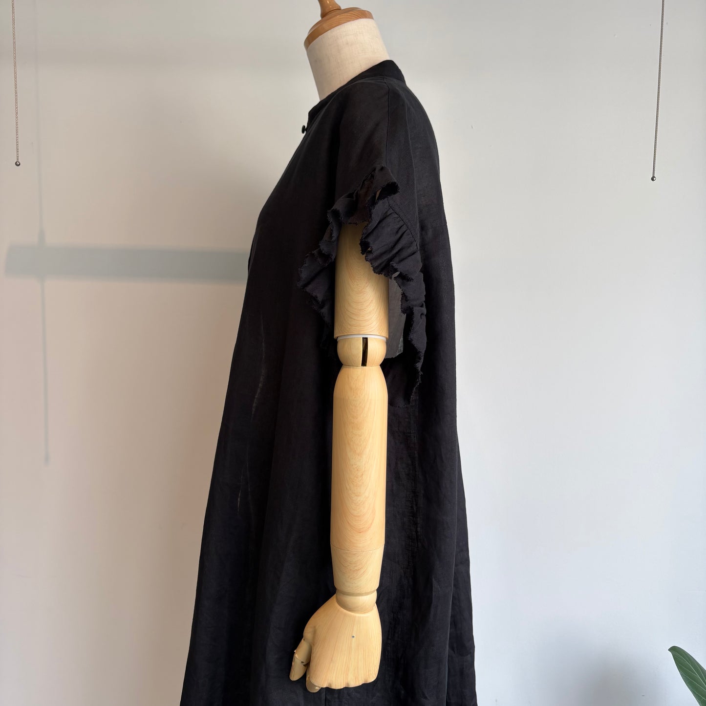 yuni//60/1Linen gather sleeves OP    1701OP026261