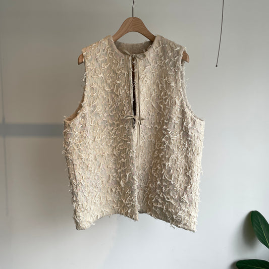 qiri //mineral リバーシブルベスト 6301BL012252