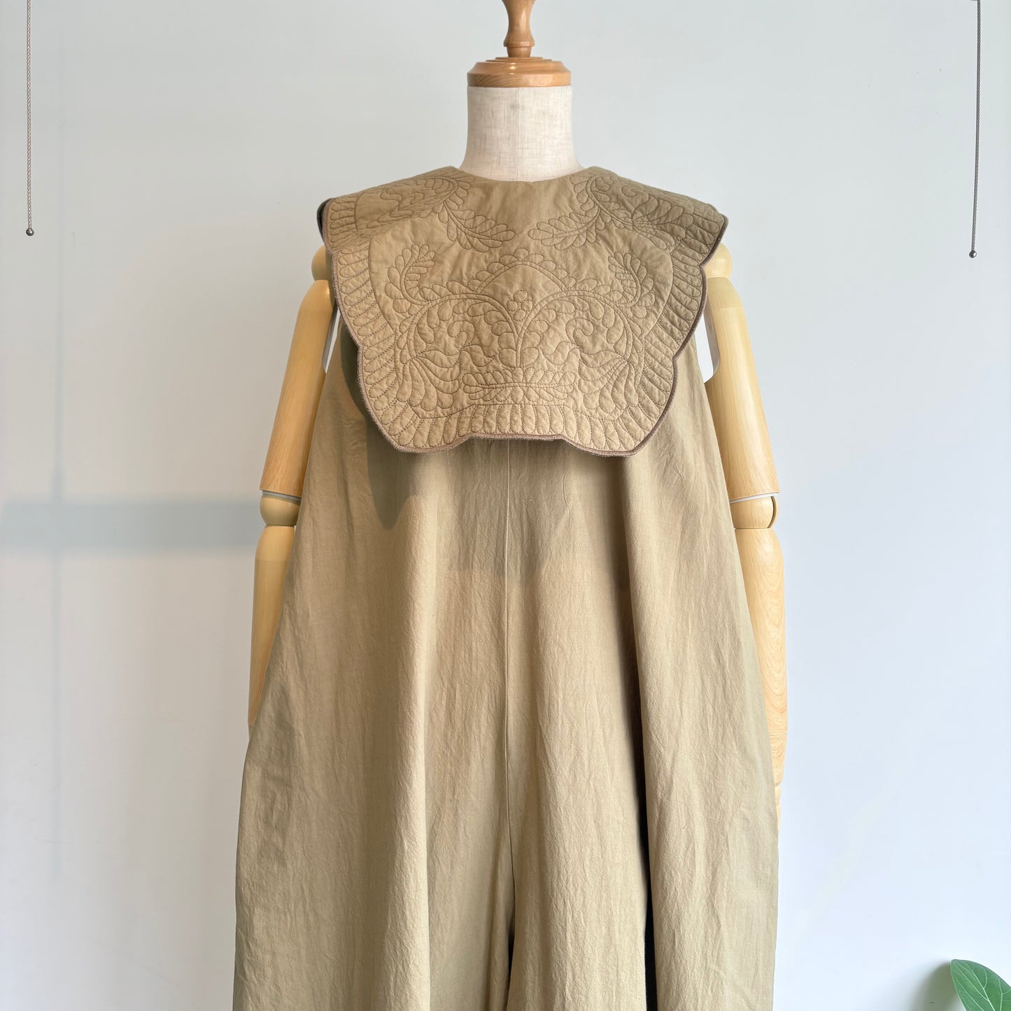 qiri//trapunto quilt collar オールインワン　6301PT004262