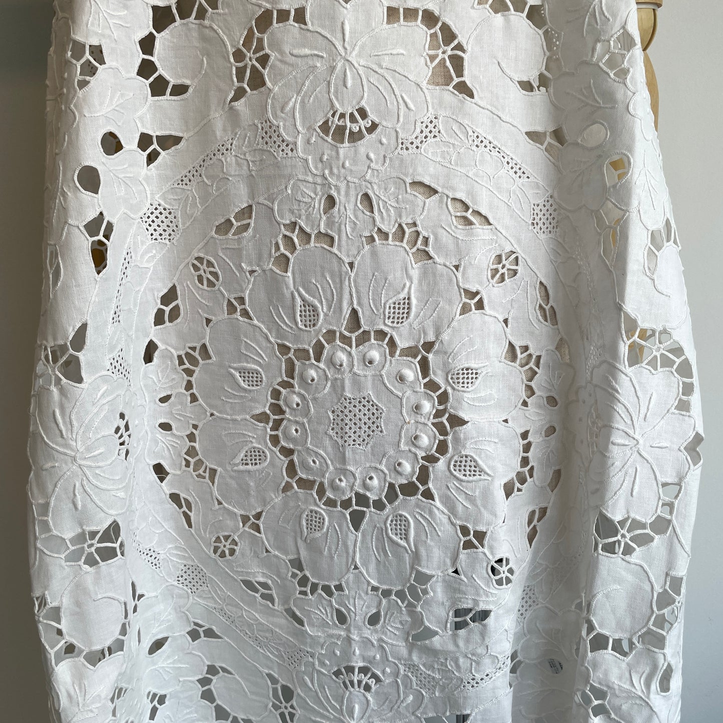 Heriter //cutwork parts tablecloth aprondress H0-00-7045