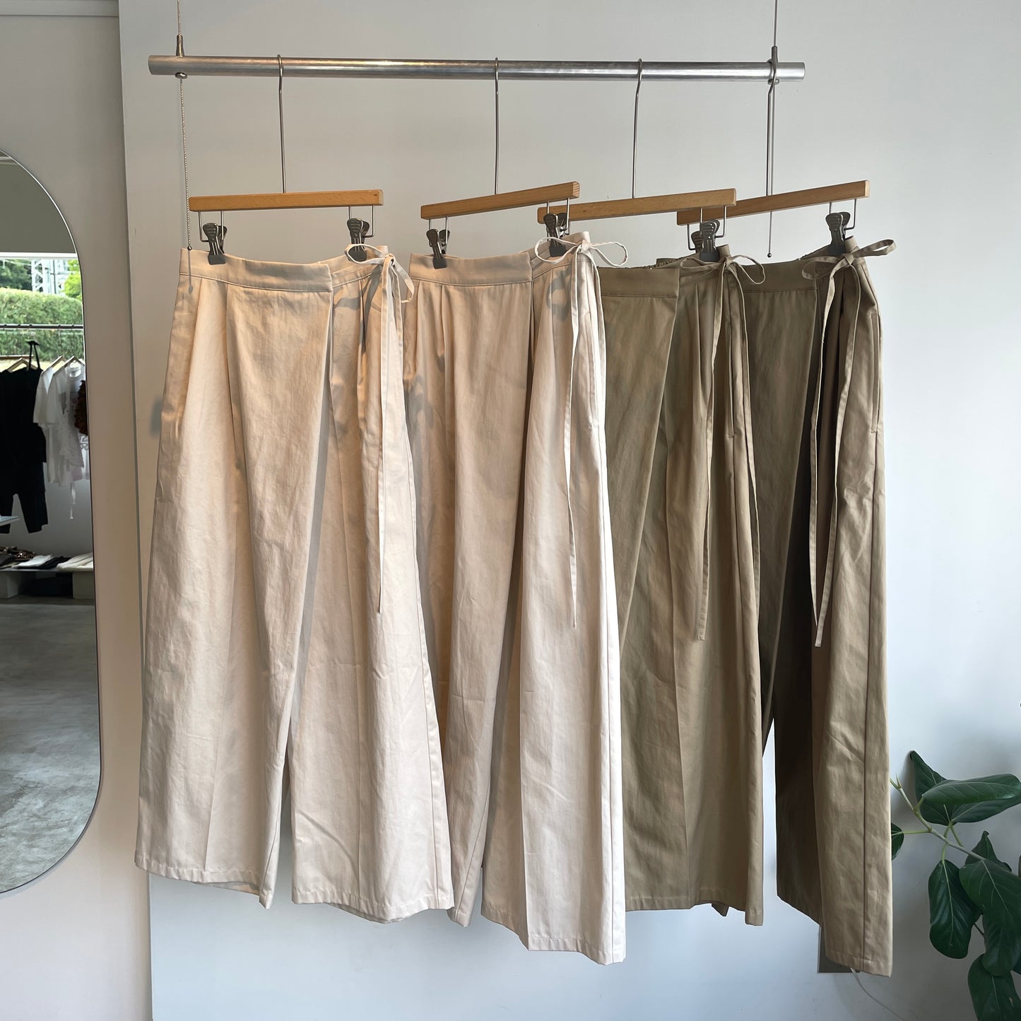 yuni//master seed Cotton chino wrap パンツ　1701PT007262