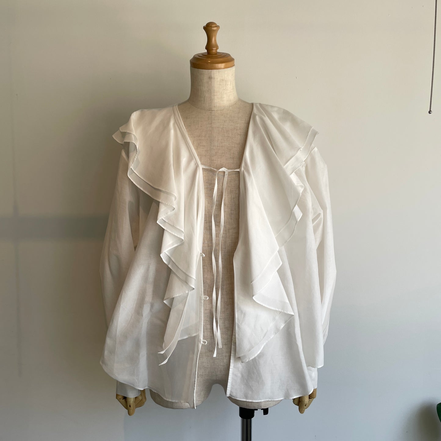heriter//cotton silk raffle blouse H2-26-3003