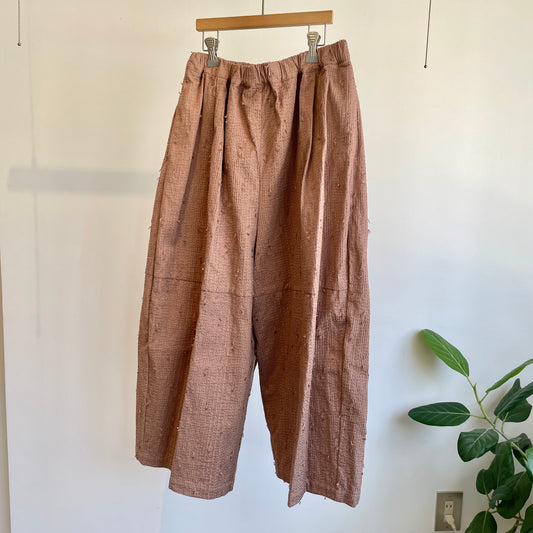 qiri//sashiko jacquard volume pants  6301PT003252