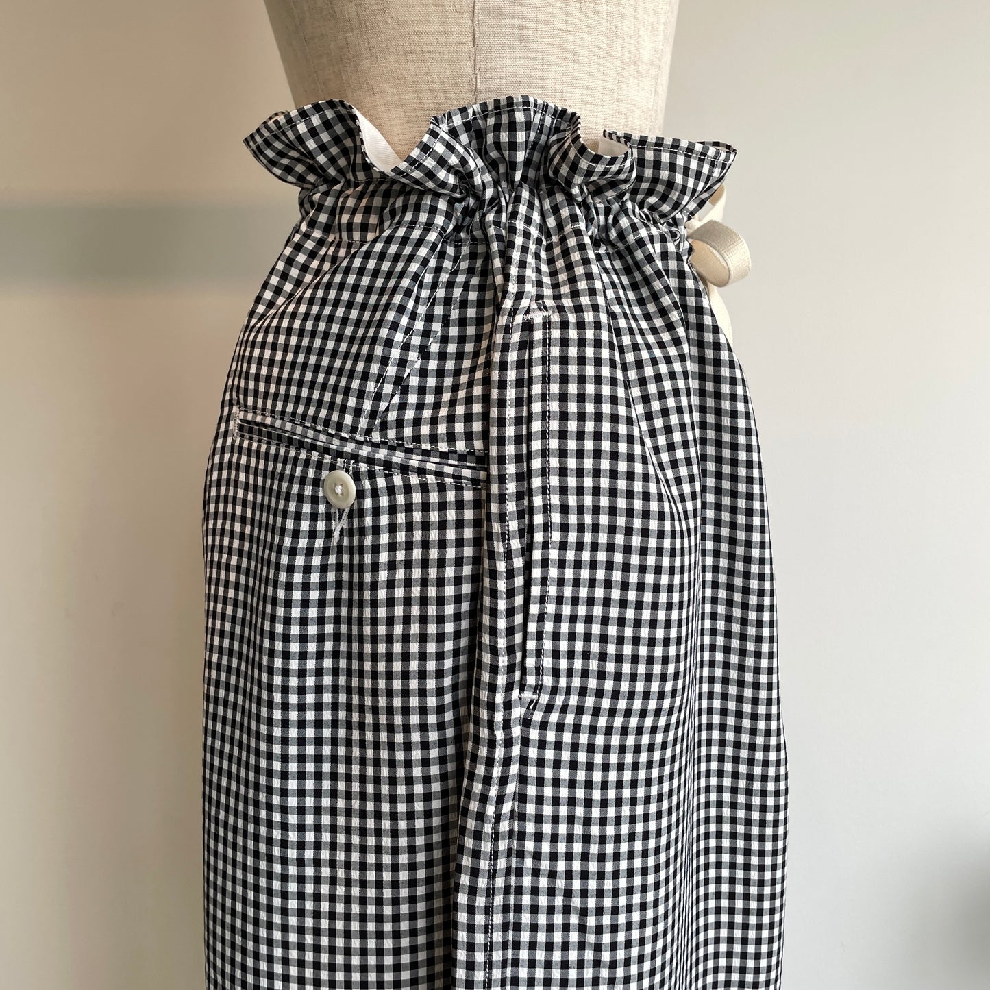 HAVERSACK//ギンガムチェッククロップドワイドパンツ  862639