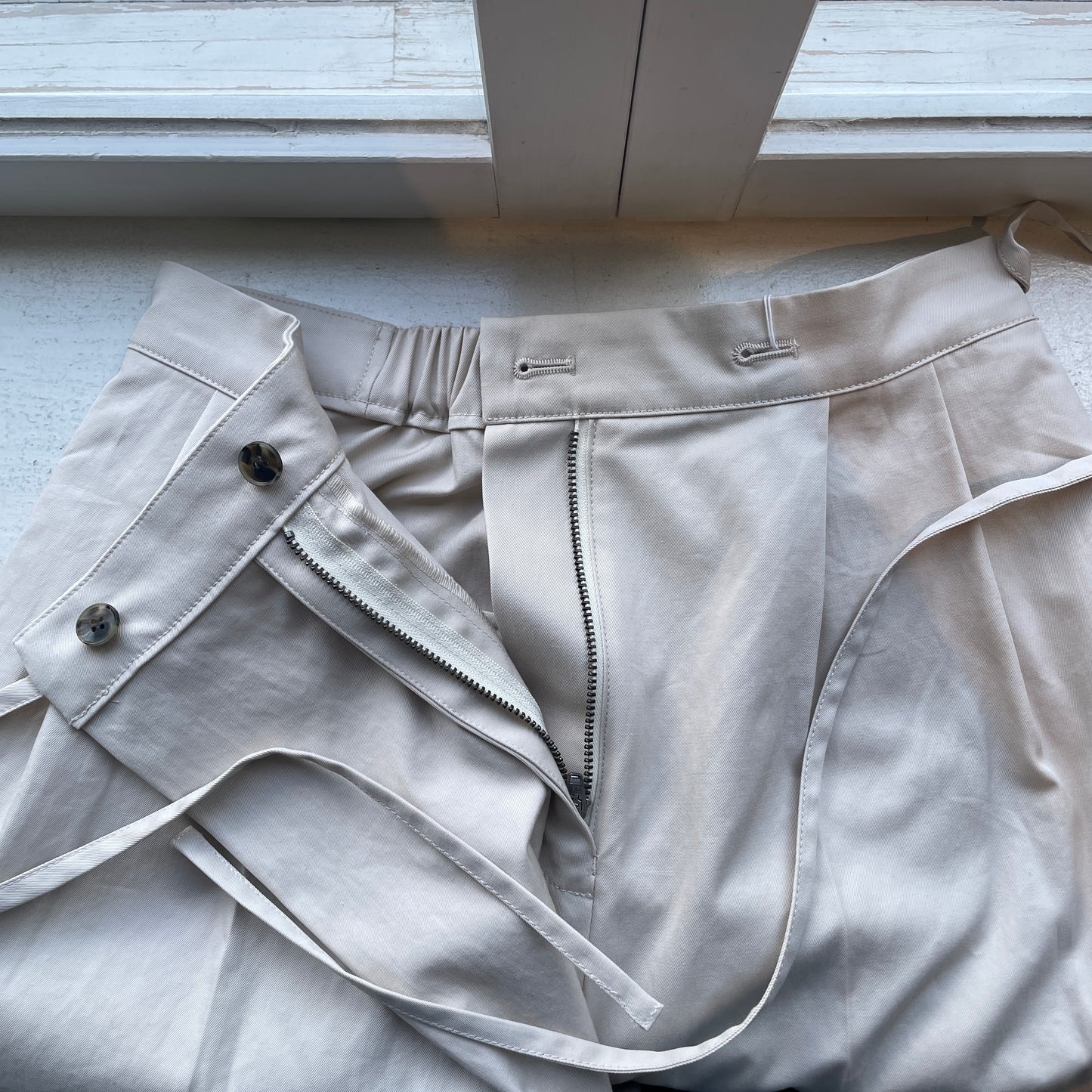 yuni//master seed Cotton chino wrap パンツ　1701PT007262