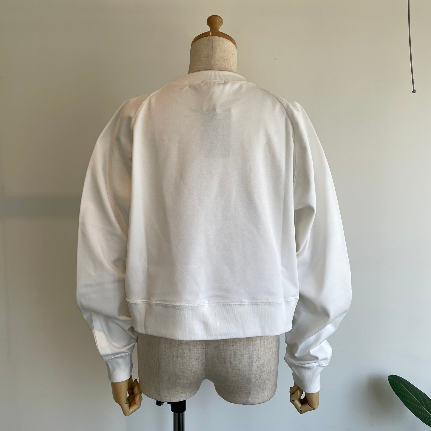 HAVERSACK //強撚スムースクルーネッククロップドラグランシャツ612601