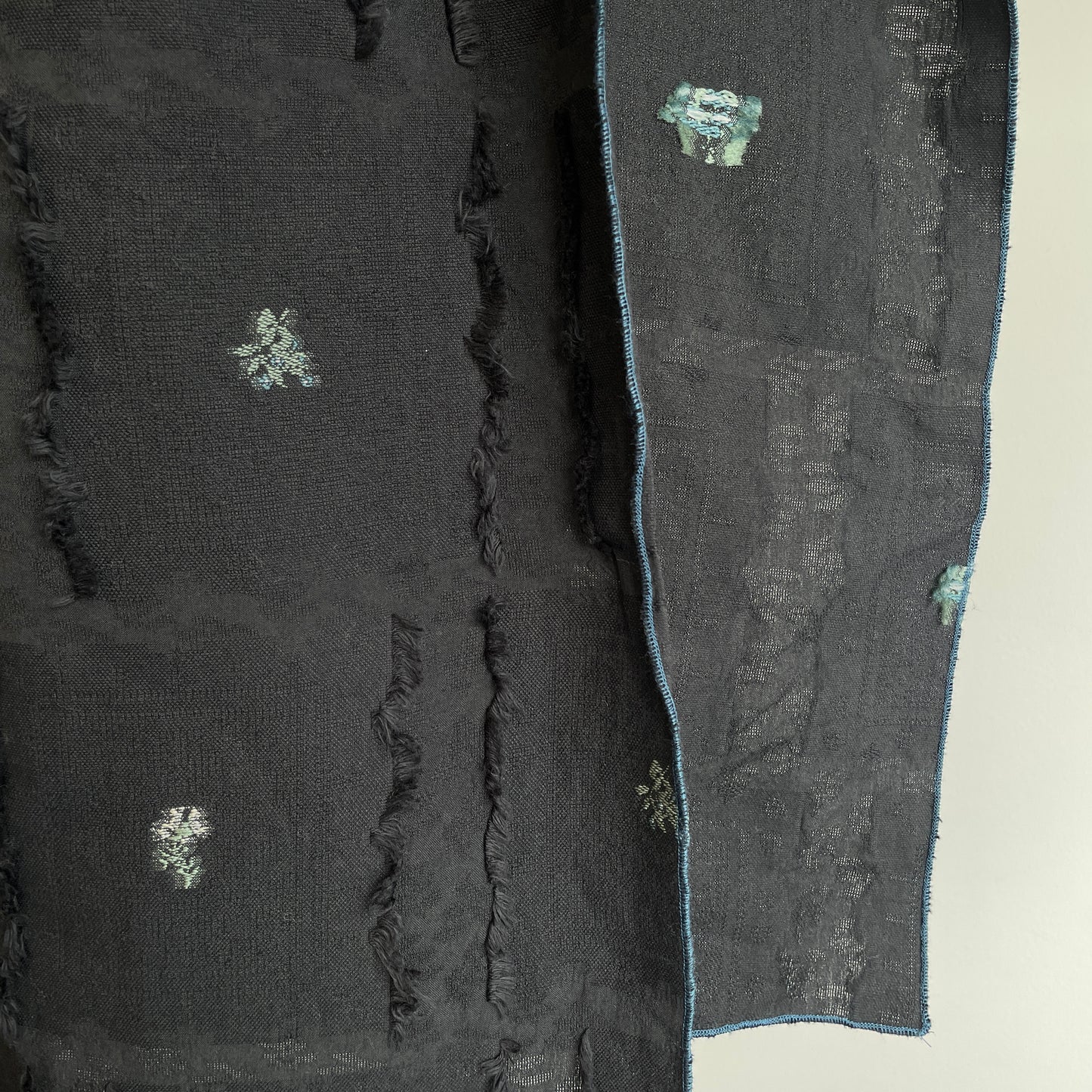 qiri //fleurs' lace jacquard stole 6301CU002261