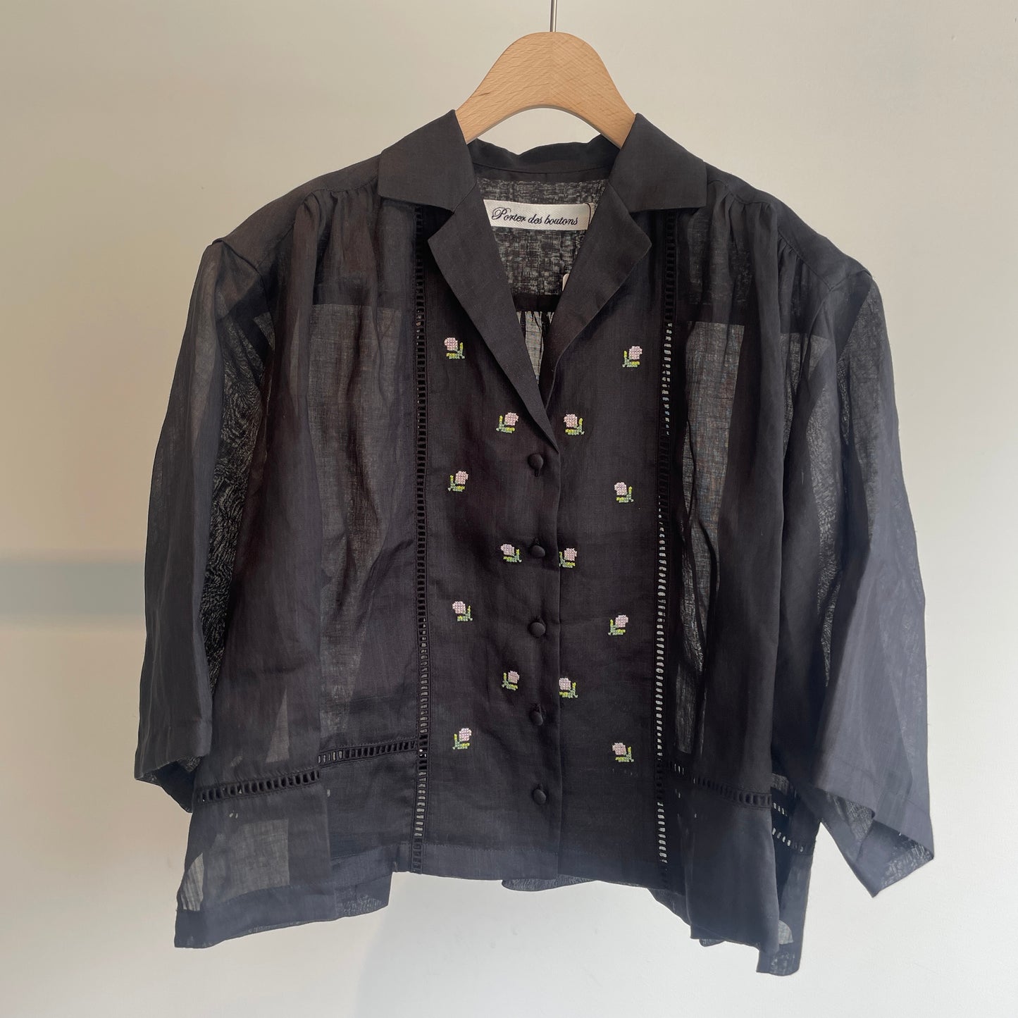 porter des boutons//boutonsオープンカラーシャツ　P21-1-028