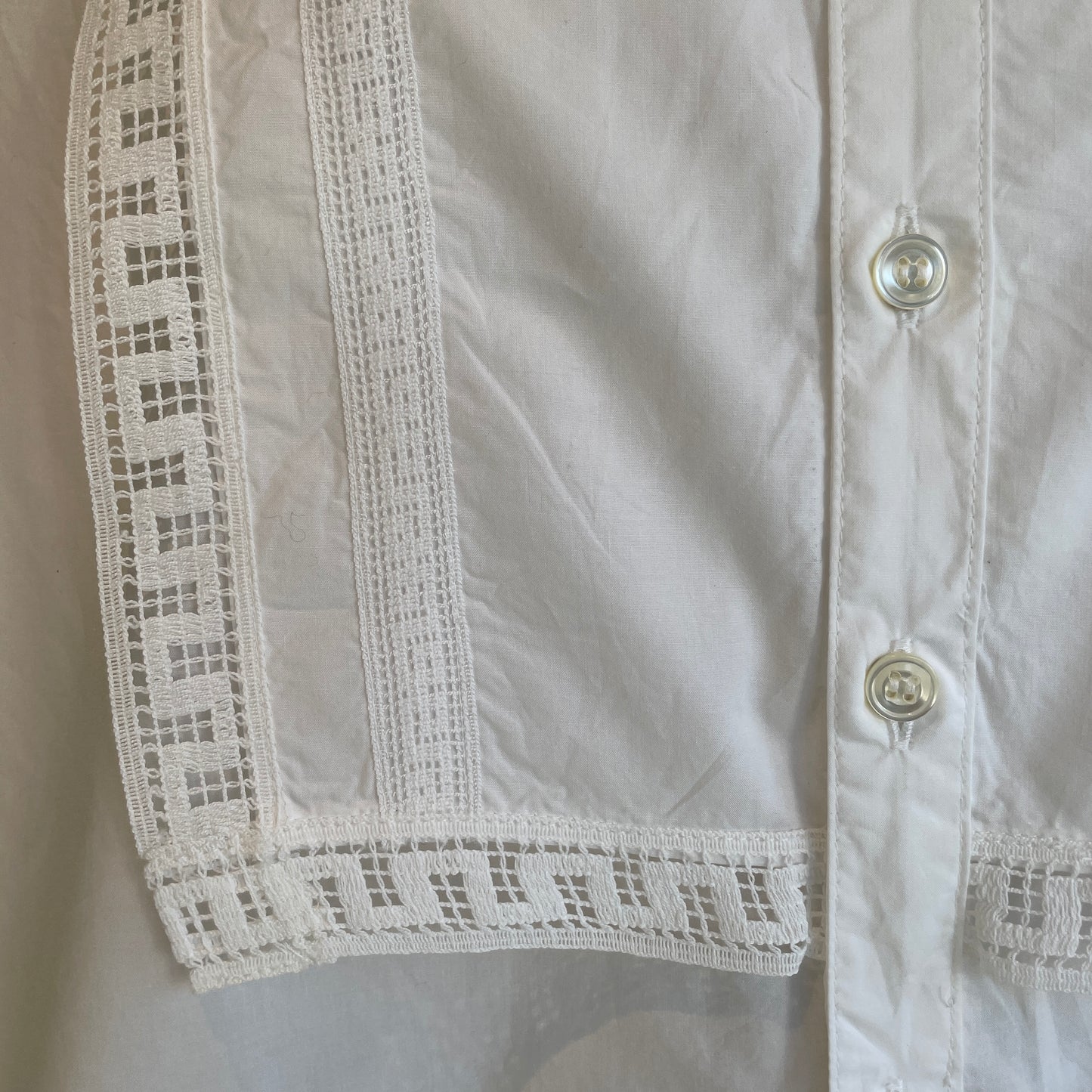 universaltissu//ナチュラルタイプライターイタリアンフィレレースヨークSH   US260SH036