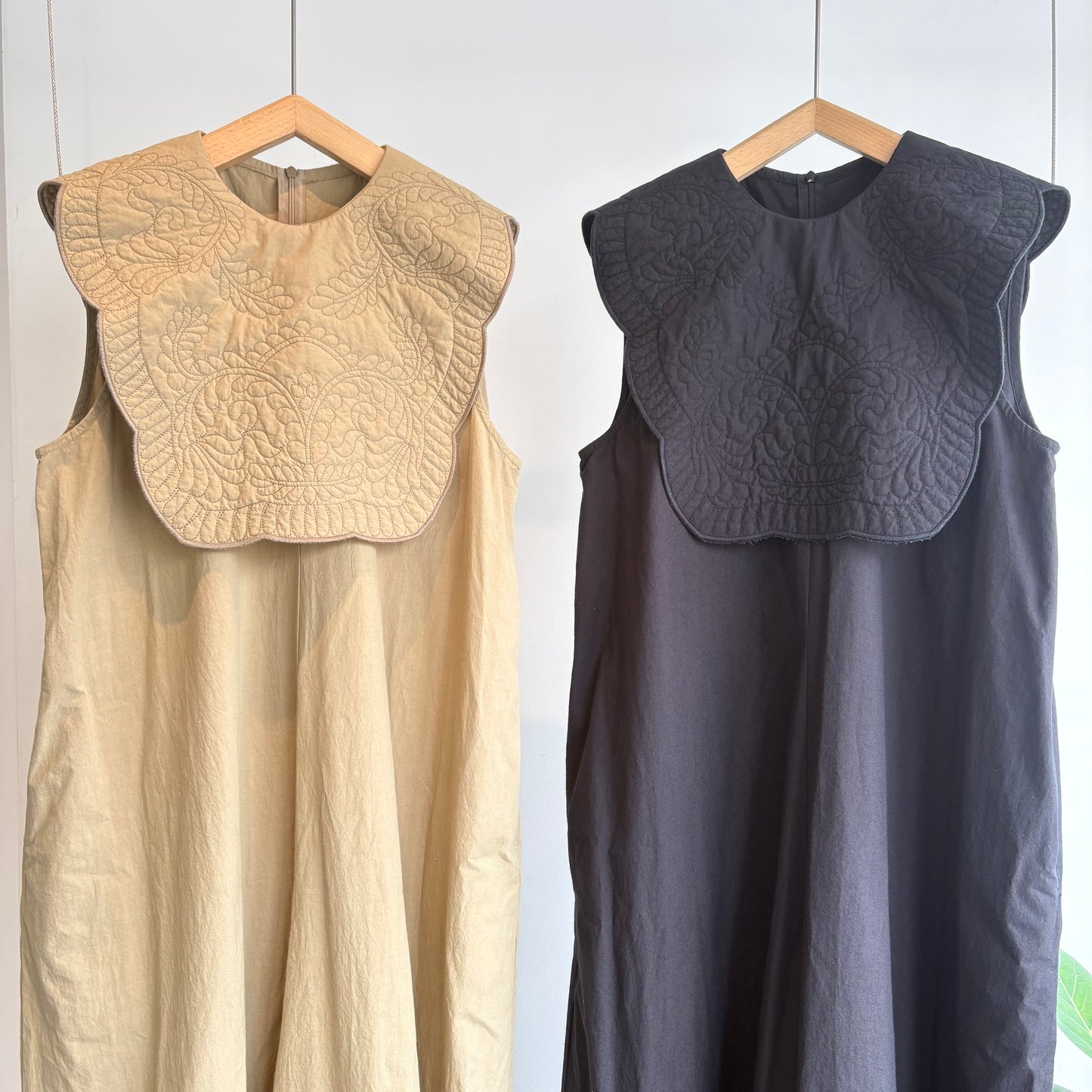 qiri//trapunto quilt collar オールインワン　6301PT004262
