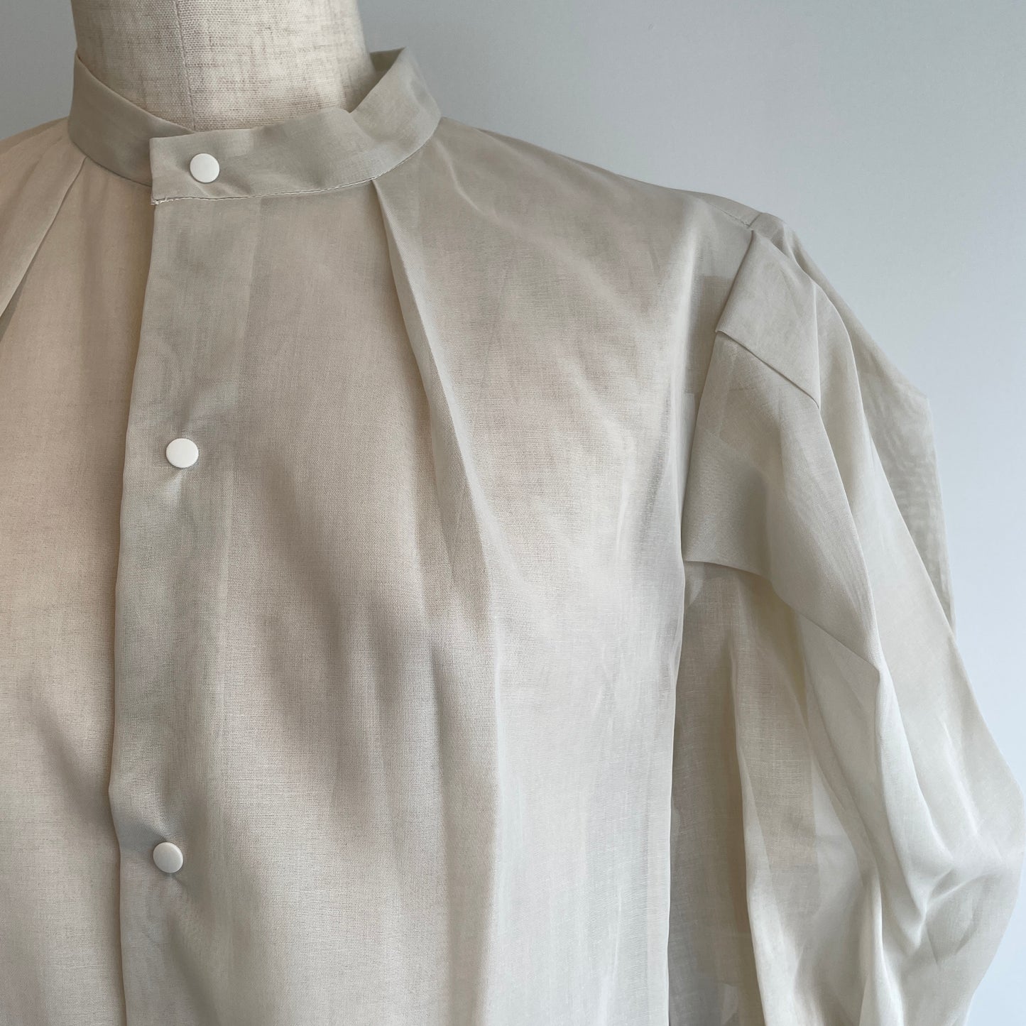 itochi //100/2 cotton organdy transparent blouse