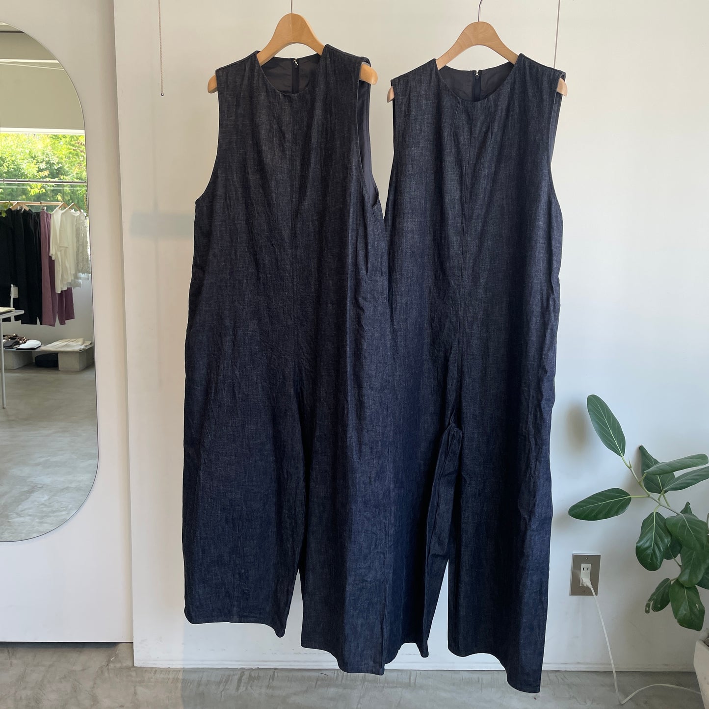 yuni//コットンライトオンス denim オールインワン　1701PT029261