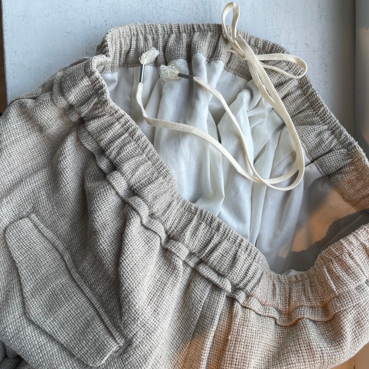 handsofcreation//C/Liパナマ2タックイージーパンツ　2610306