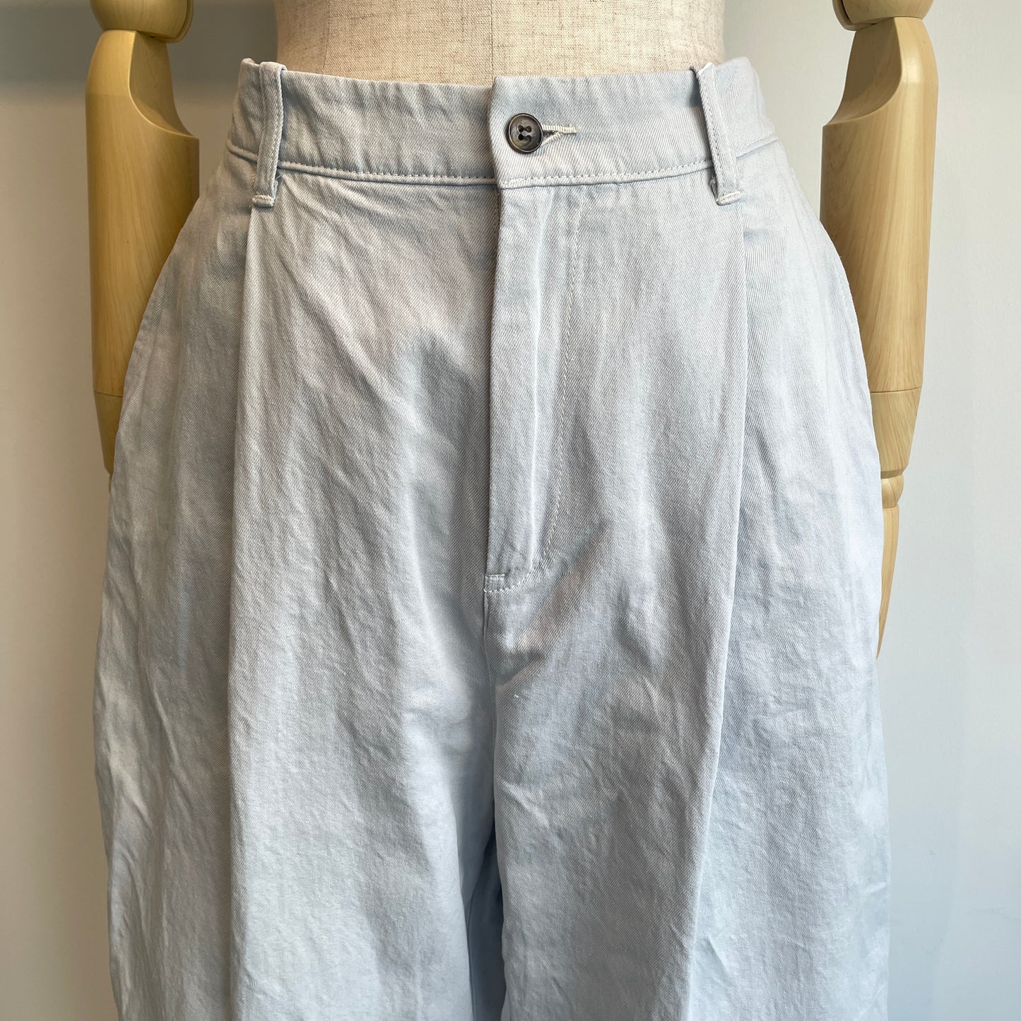 yuni //Cotton/Linen denim back gum パンツ　1701PT017261