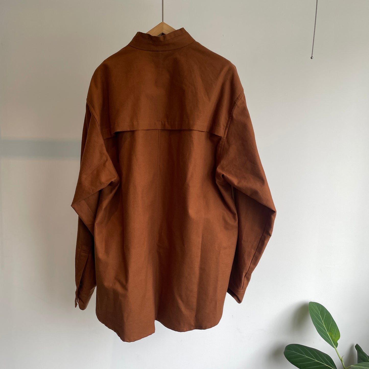 buoy buoy//SUEDE TOUCH FLANNELシャツ　2701BL009262