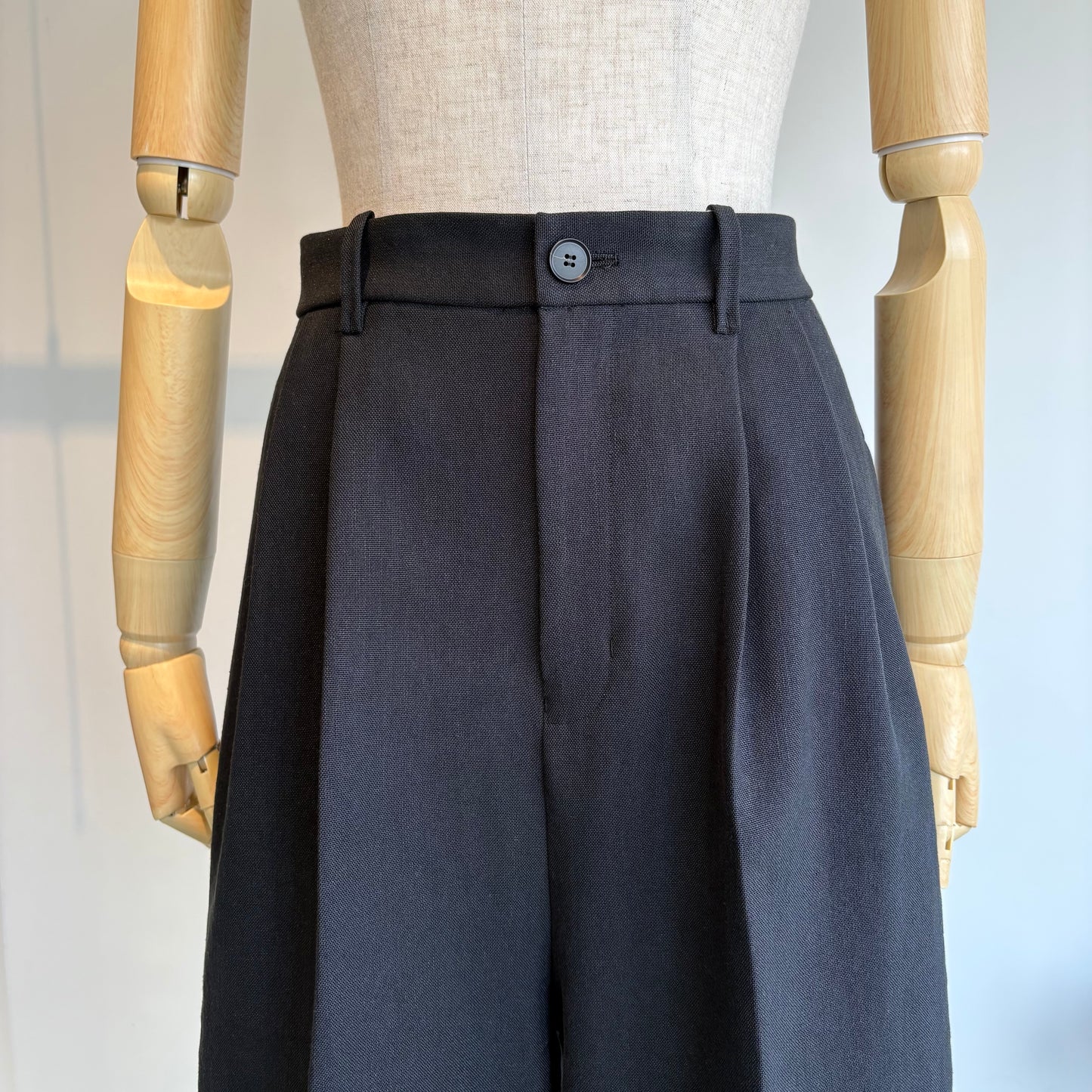 yuni//Linen/Polyester wide パンツ　1701PT007261