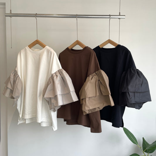 universaltissu//クラシック天竺 バイカラーギャザース
リーブPO US261CT017