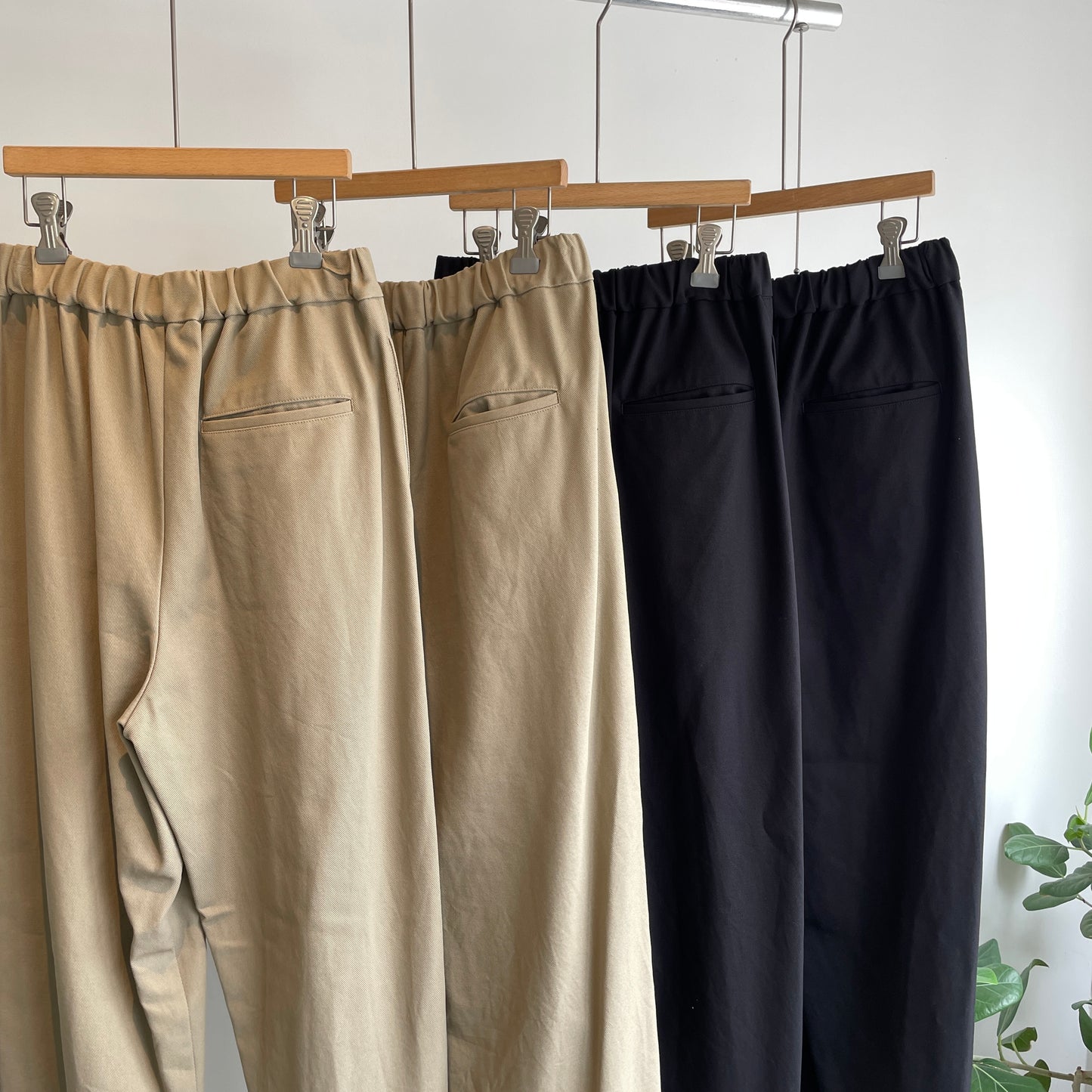 yuni//20/2強撚Cotton twill relax パンツ 1701PT005262