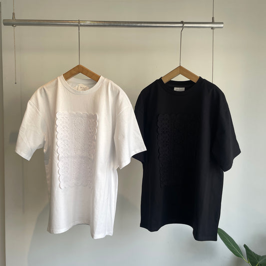 yuni//cotton Lace Tシャツ 1701CT011261