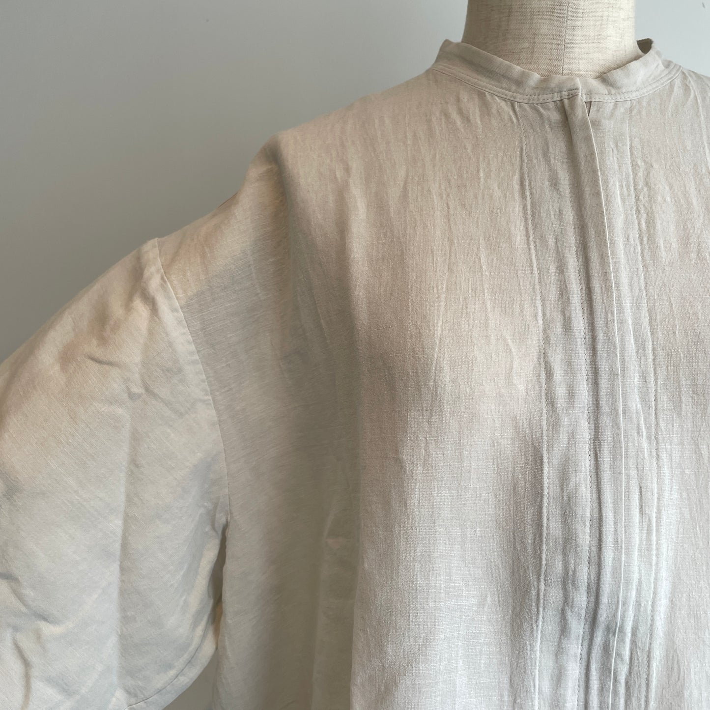 Aさま専用handsofcreation //CV100/2✕ 60/cotton/LinenCloth バンドカラーシアブルゾン　01610403