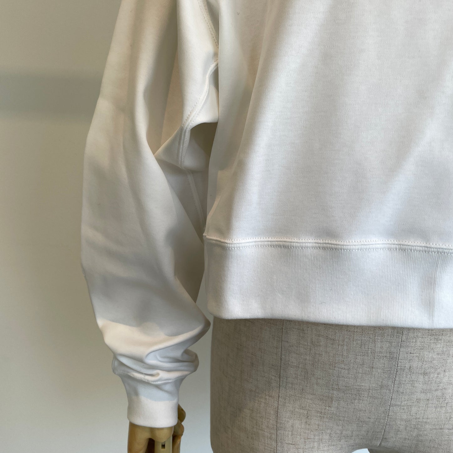 HAVERSACK //強撚スムースクルーネッククロップドラグランシャツ612601