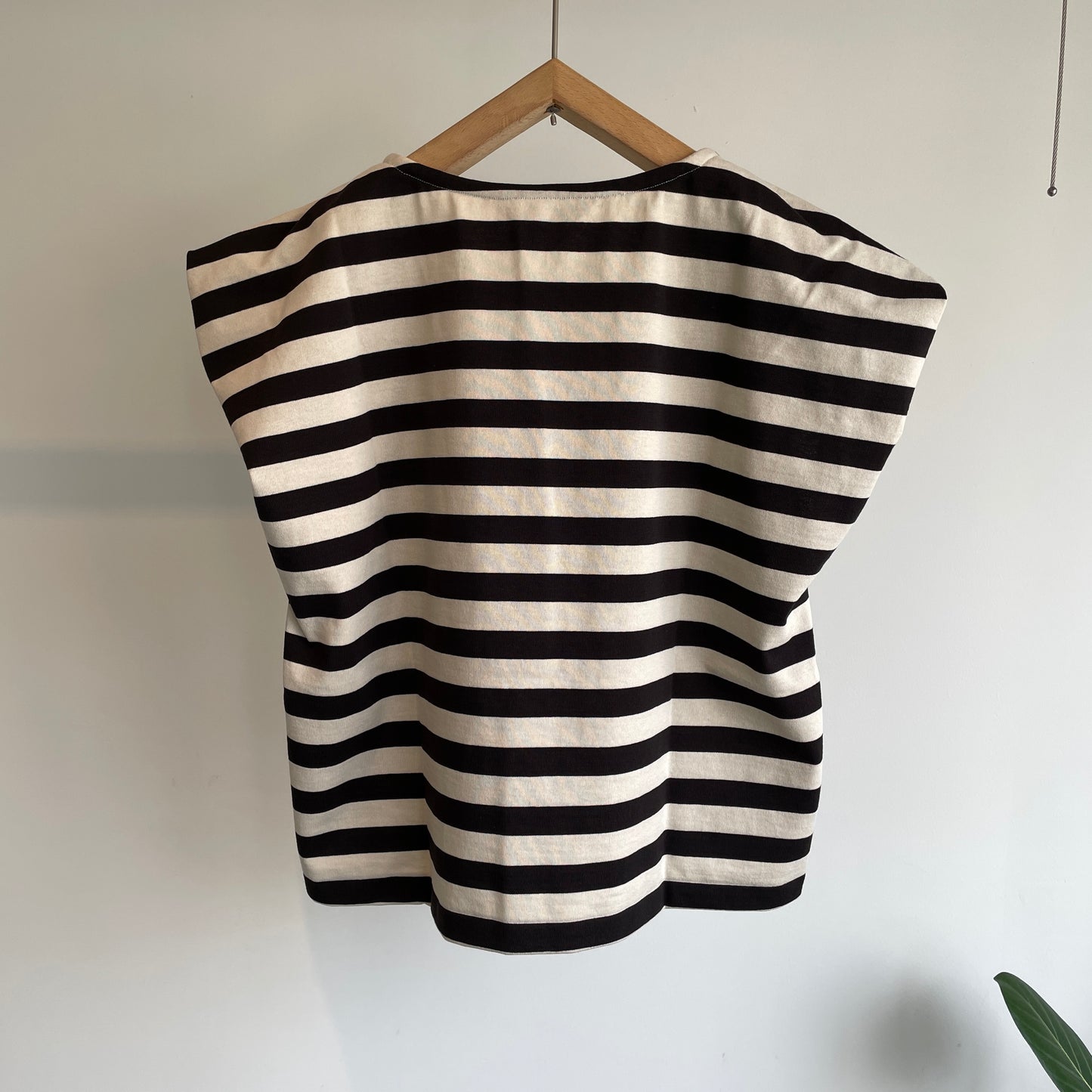 HAVERSACK //度詰天竺ボーダーノースリーブTシャツ　612623