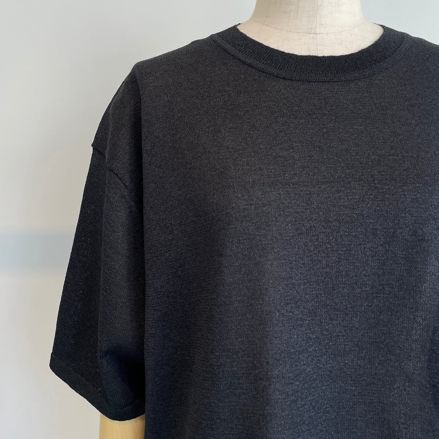 yuni //12G和紙/pehalf sleeves knit Tシャツ　1701KN006261