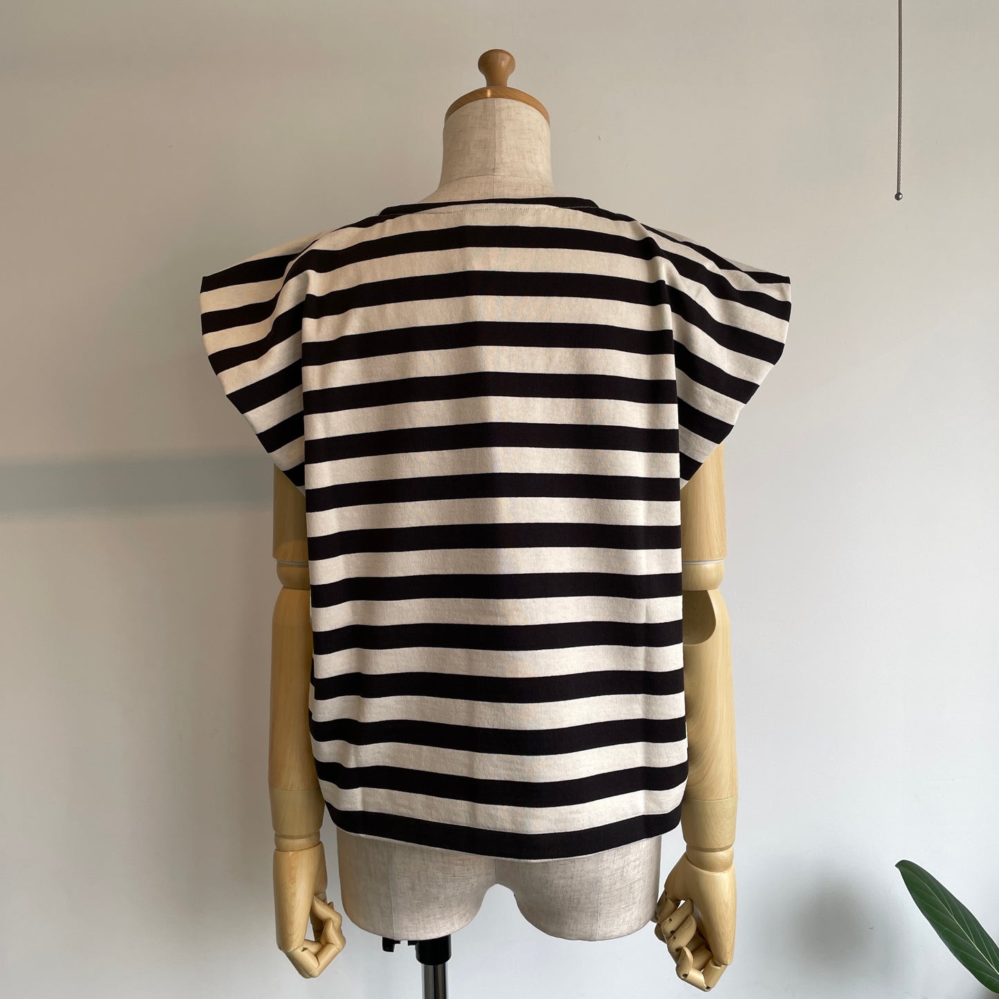 HAVERSACK //度詰天竺ボーダーノースリーブTシャツ　612623