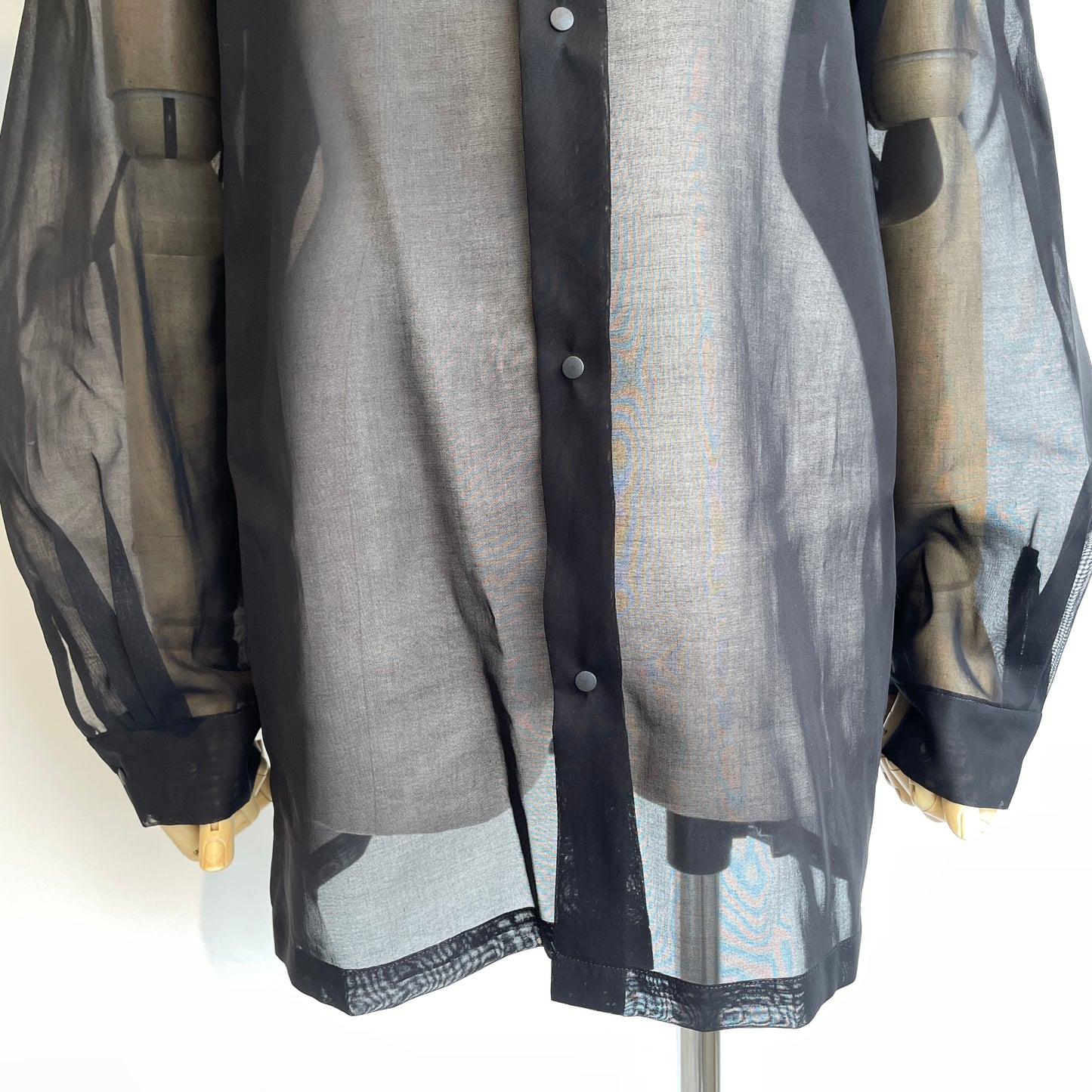 itochi //100/2 cotton organdy simple shirt