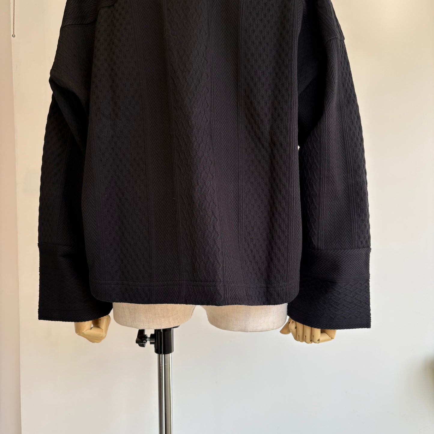 porter des boutons//マルチジャガードカーディガン　P-25068