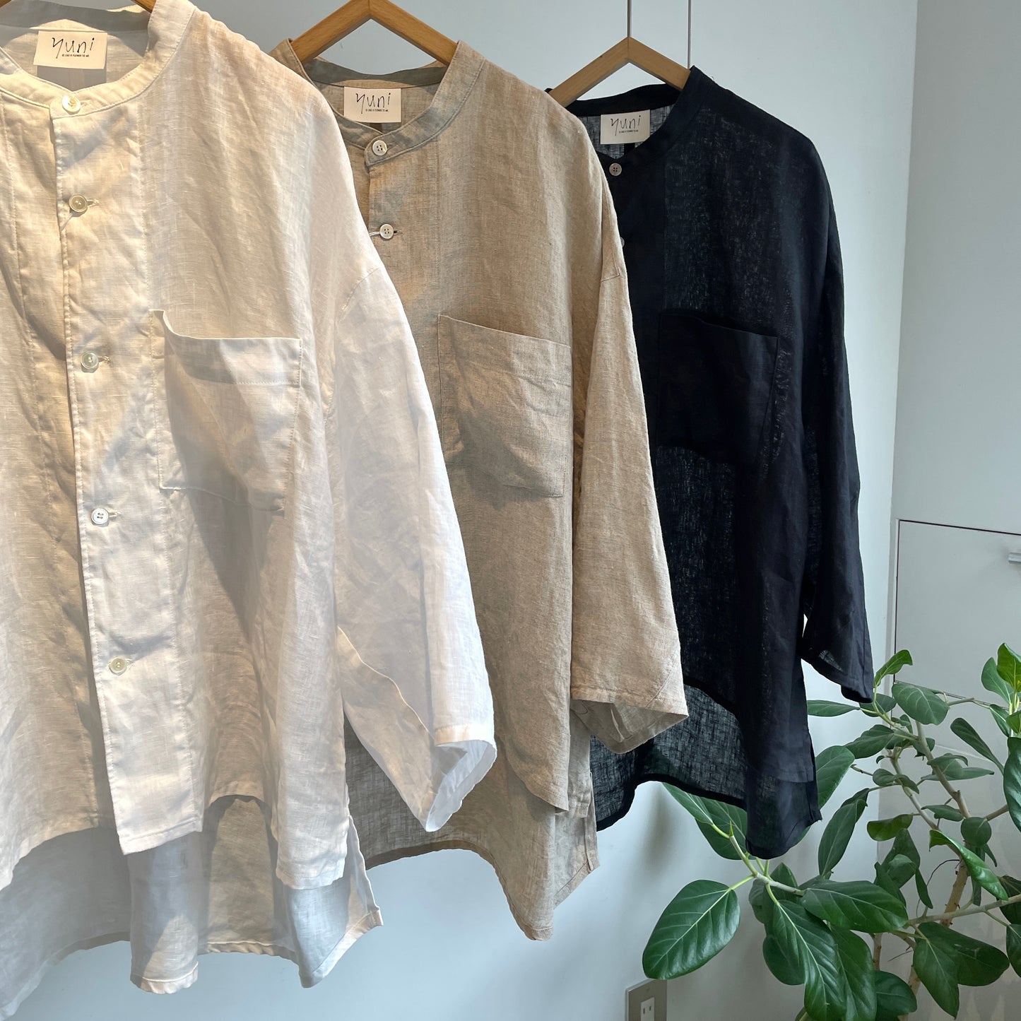yuni//60/1 Linen cocoon sleeves BL 1701BL039261