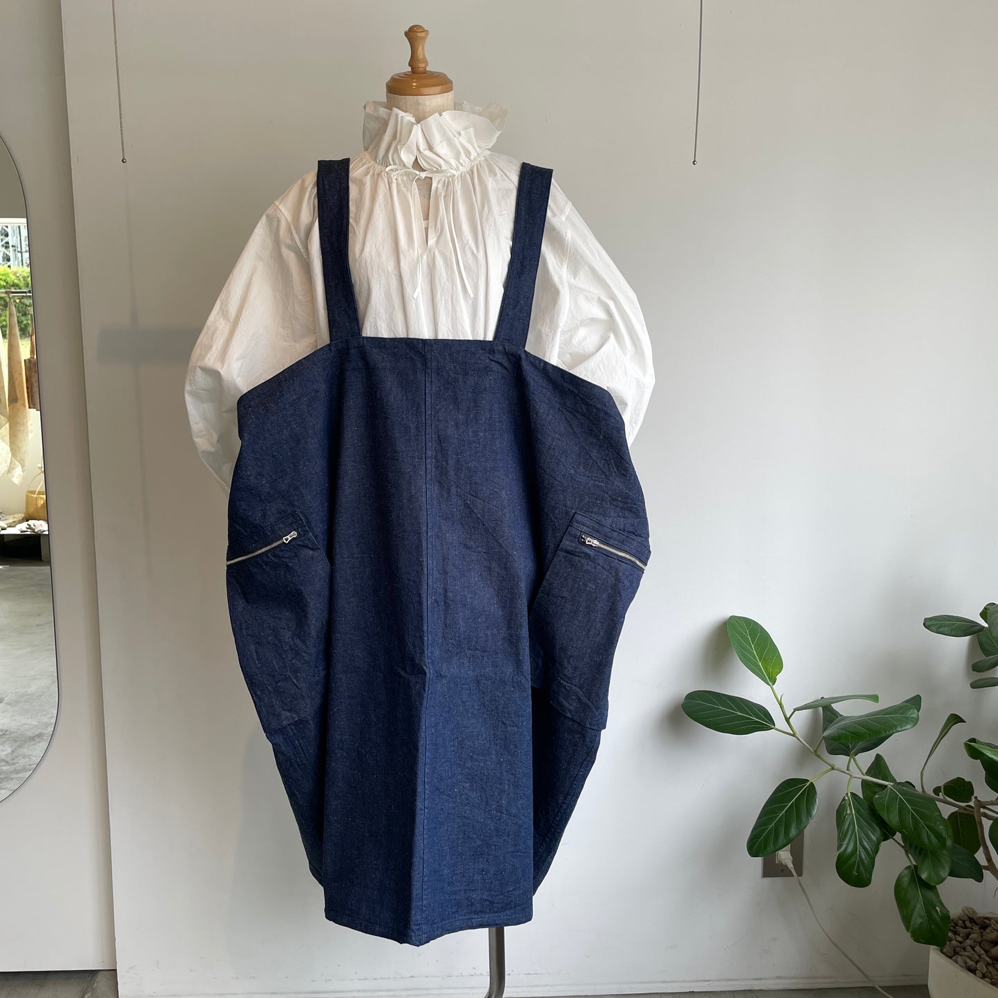 HAVERSACK//90zネップデニムサロペットスカート　362624