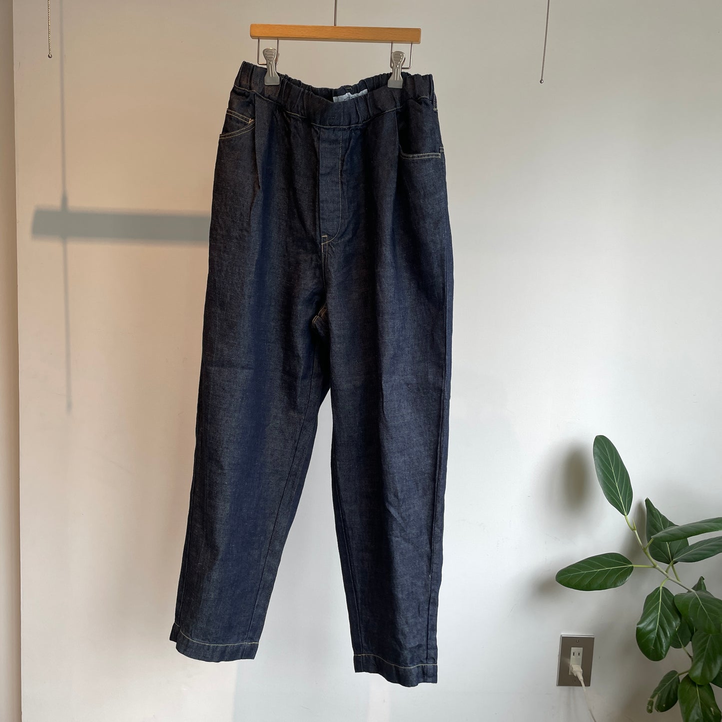handsofcreation//リネンデニムパンツ　01540327