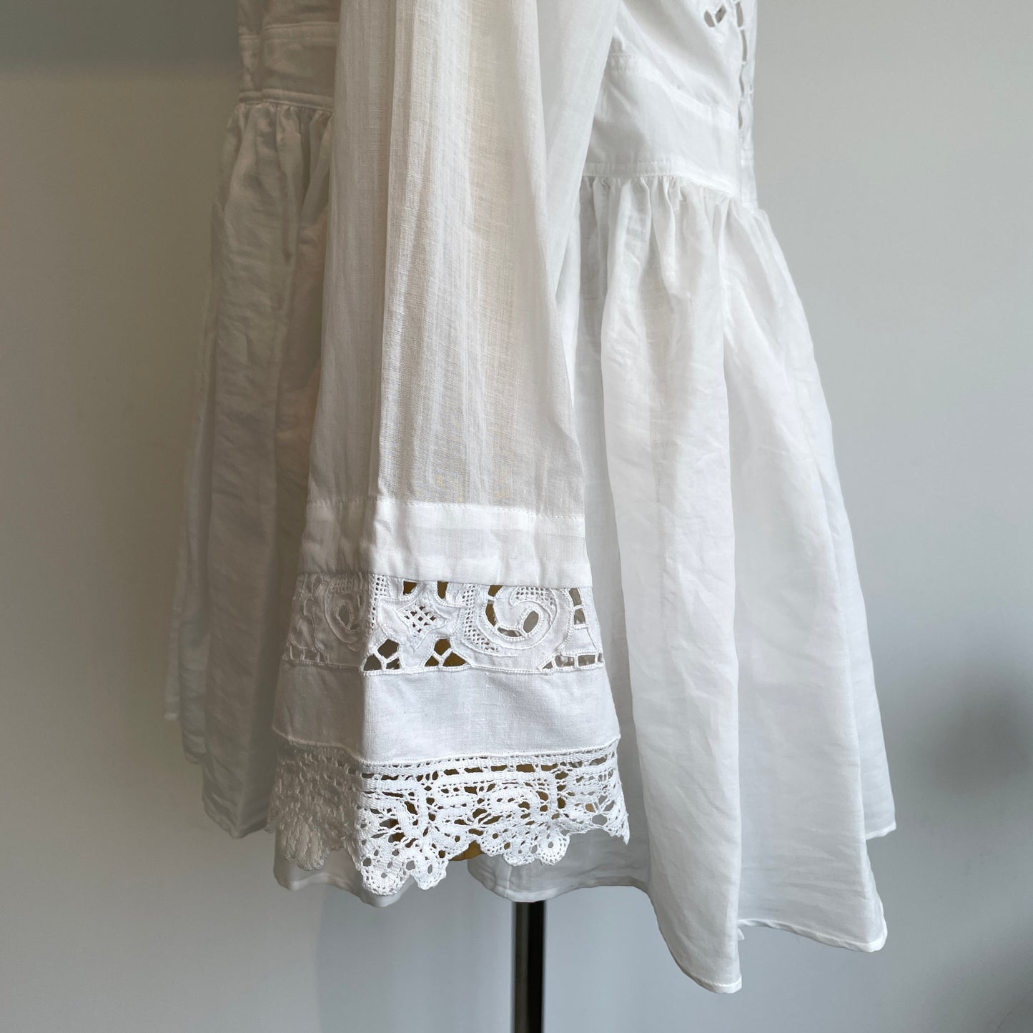 heriter//bobbin lace cutwork parts blouse HO-00-3079