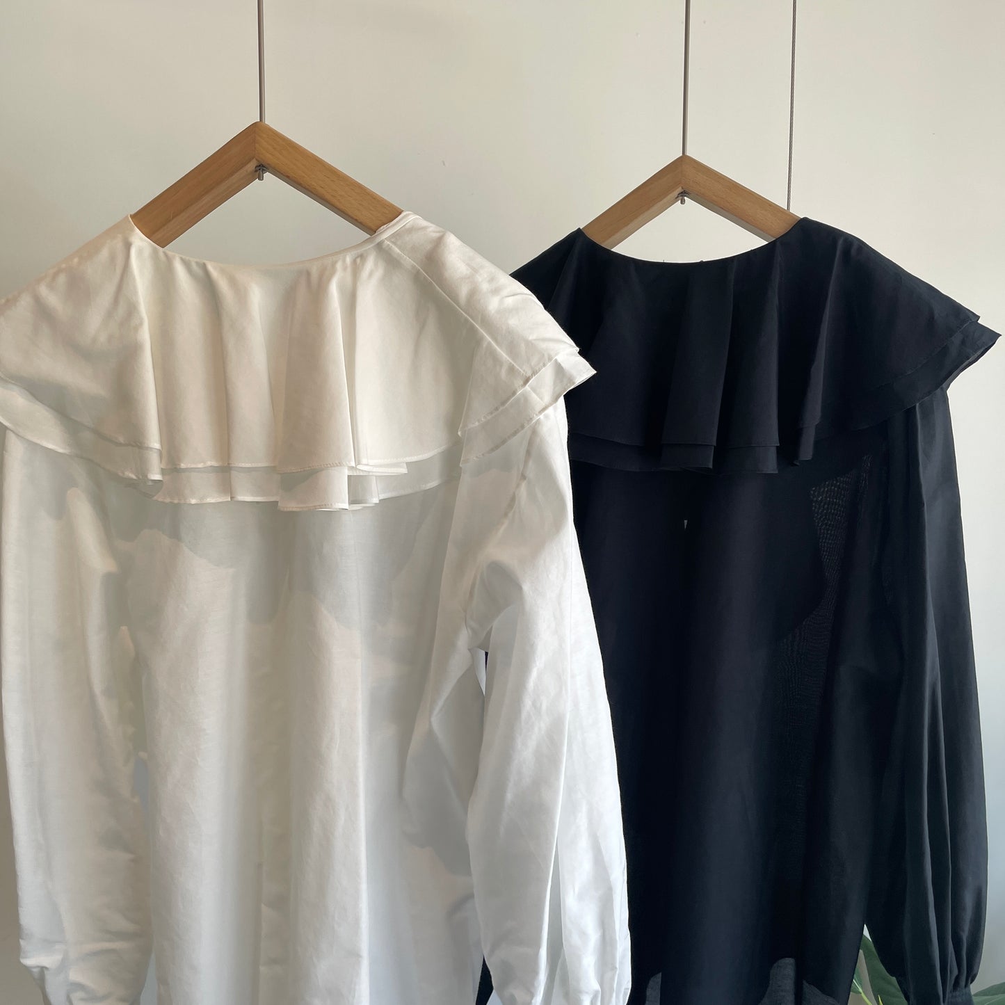heriter//cotton silk raffle blouse H2-26-3003
