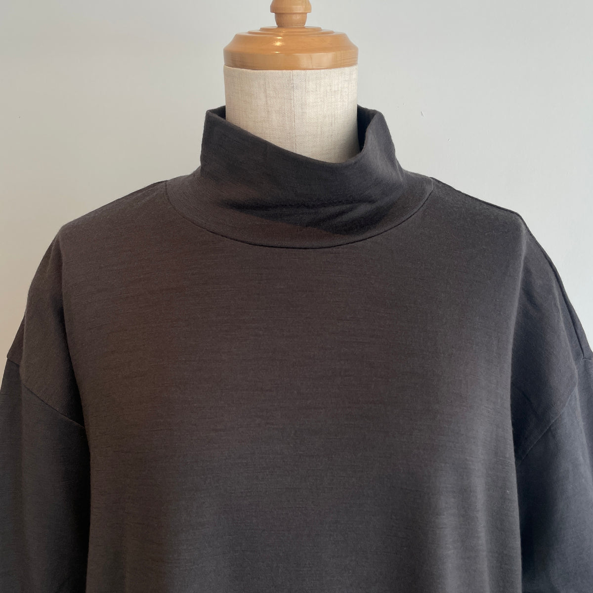 universaltissu//ウォッシャブルウール天竺 タートルネックPO TS233CT091