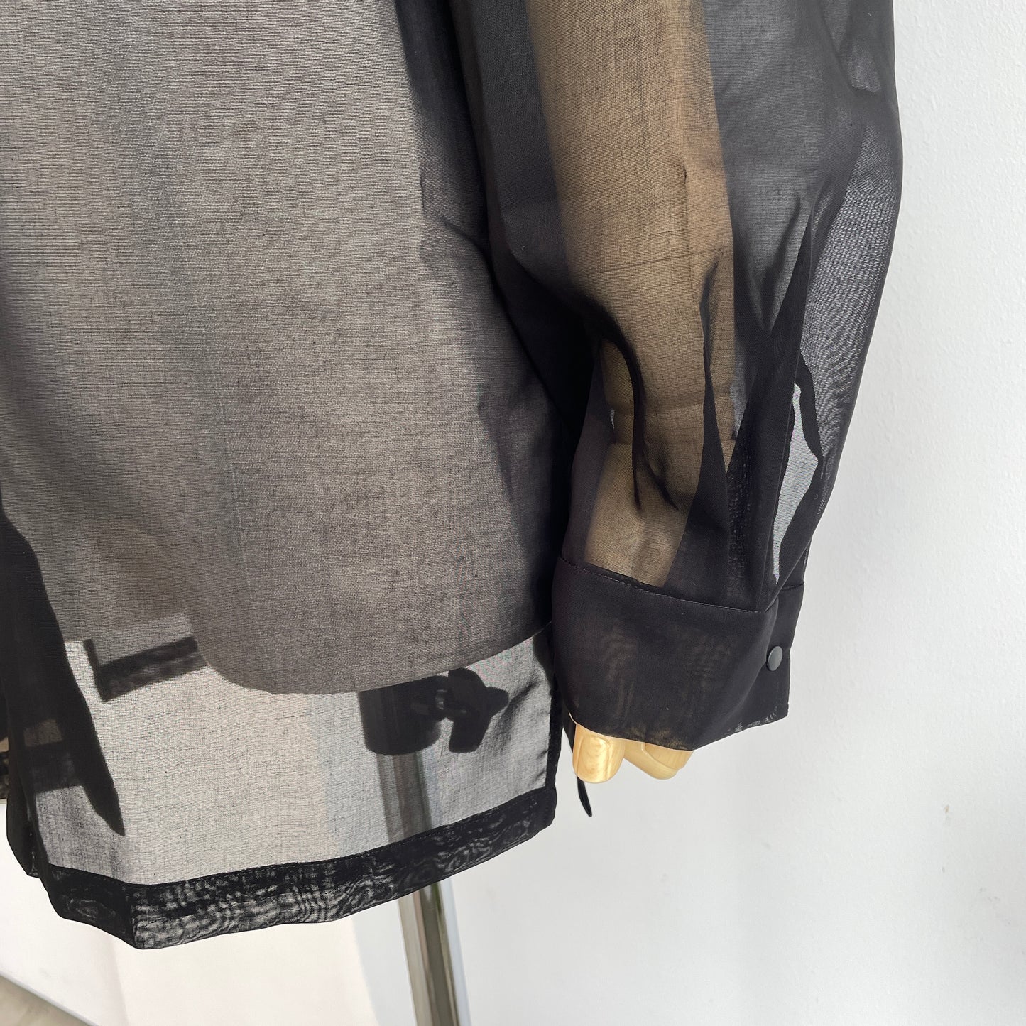 itochi //100/2 cotton organdy simple shirt