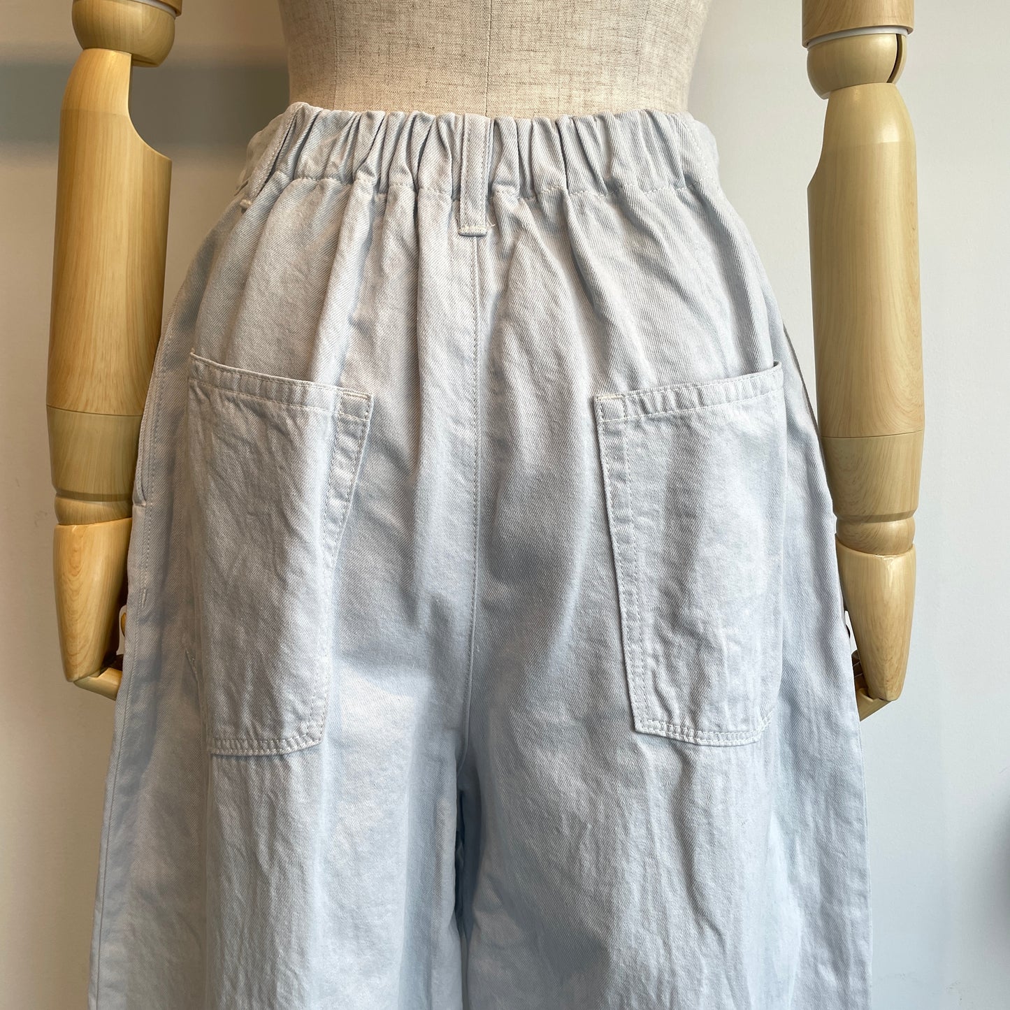 yuni //Cotton/Linen denim back gum パンツ　1701PT017261