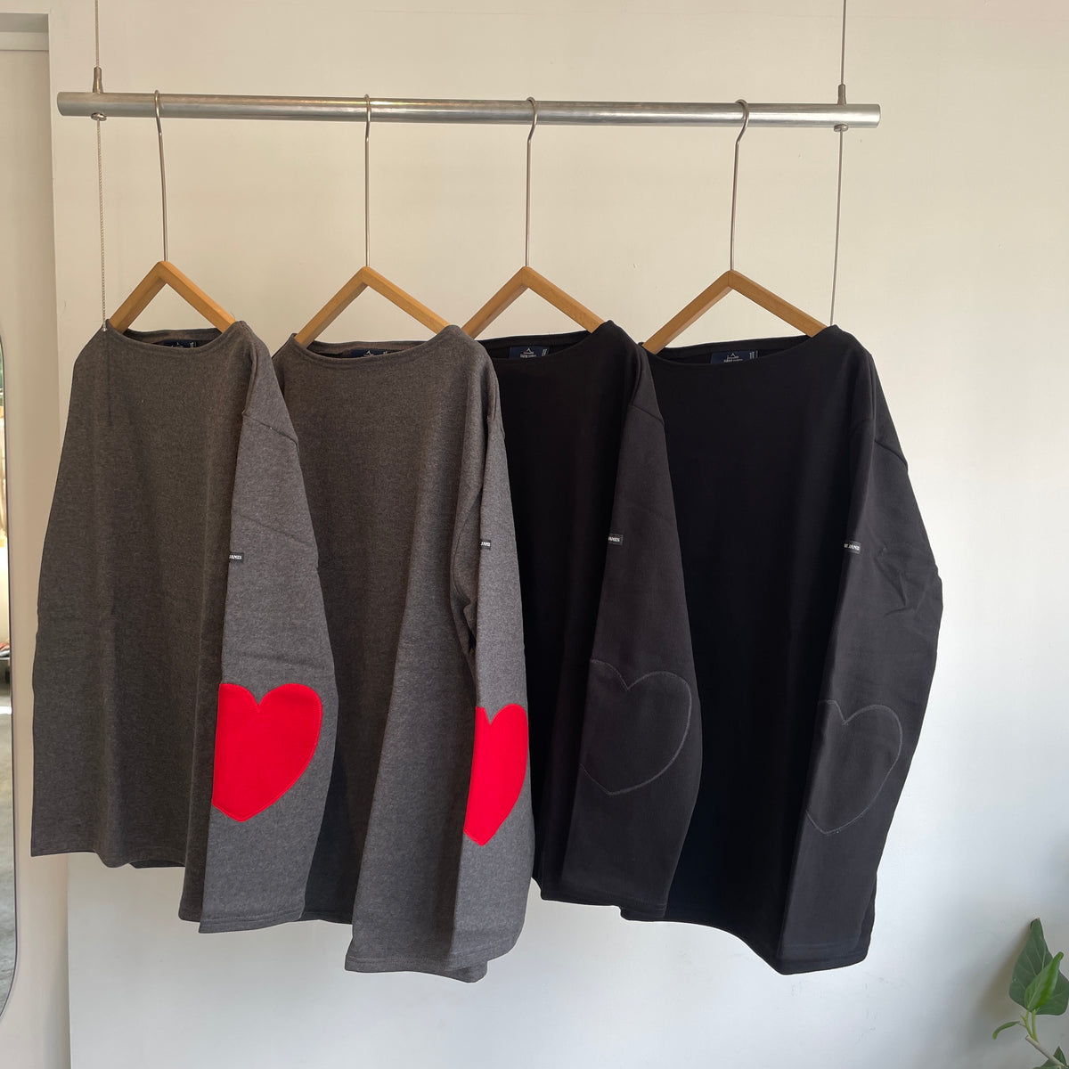 SAINTJAMES//OUESSANT HEART ELBOW PATCH   26F25JCOUE.UCOUCU