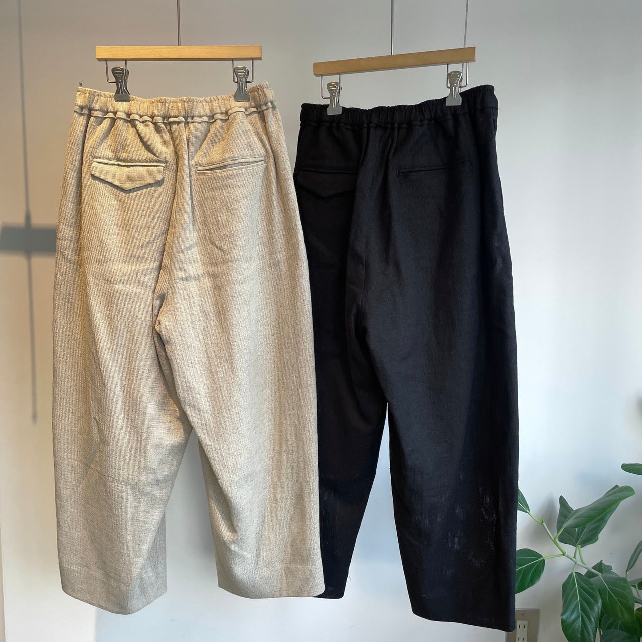 handsofcreation//C/Liパナマ2タックイージーパンツ　2610306