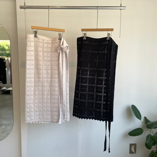 yuni//Cotton Lace wrap スカート　1701SK006261