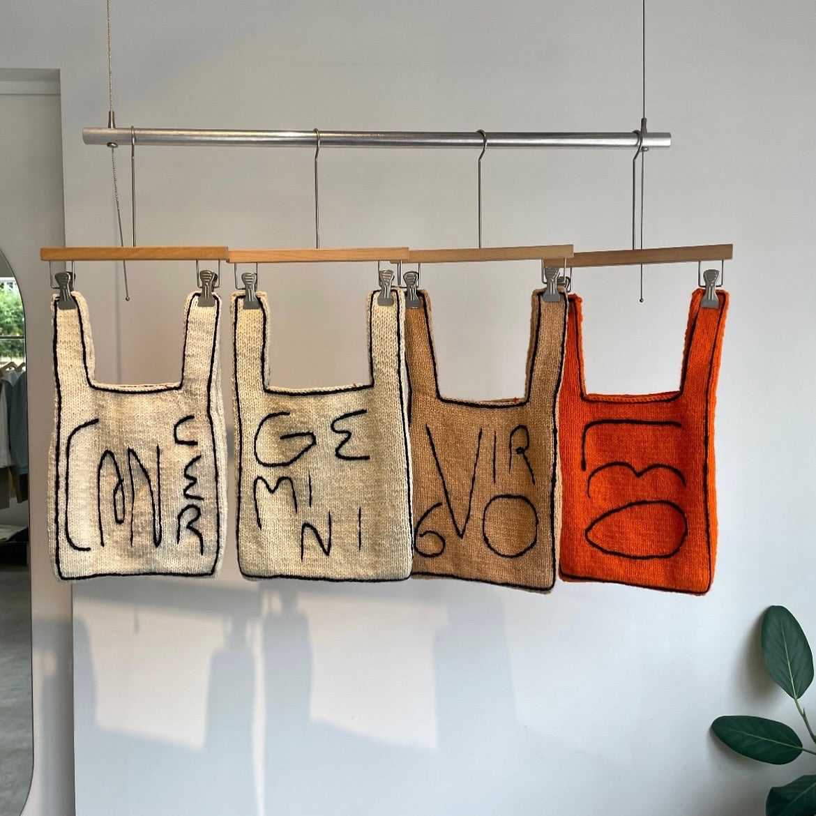 MarchAprilMay//zodiac knit bag　ゾディアックニットバッグ（12星座）